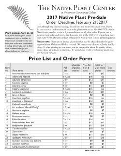 Order Form - Westchester Community College