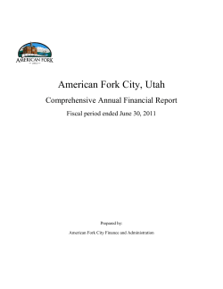 2011 American Fork Audited Financial Statements (P