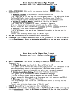 Best Sources for American Authors Project