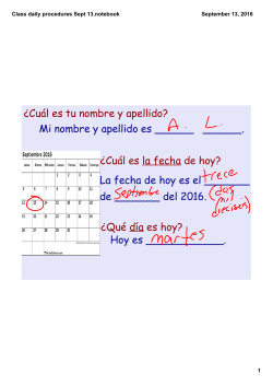 Class daily procedures Sept 13.notebook