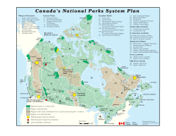 Canada`s National Parks System Plan