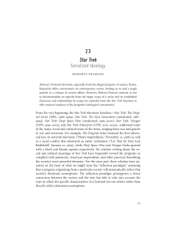 Star Trek: Serialized Ideology - incomplete without surface noise