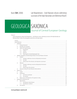 SAXONICA GEOLOGICA