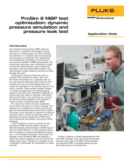 ProSim 8 NIBP test optimization: dynamic pressure
