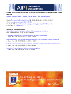 Bubble nucleation in simple and molecular liquids via the largest