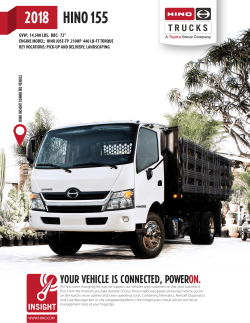HINO 155 Spec Sheet