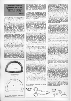 The funaion of the bronze D-shaped ring from the Late Republican