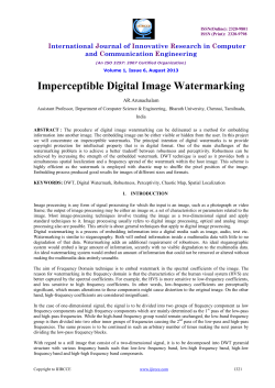 Imperceptible Digital Image Watermarking