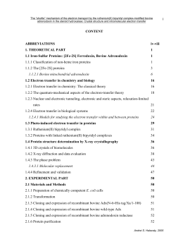 i CONTENT ABBREVIATIONS iv-viii 1. THEORETICAL PART 1 1.1