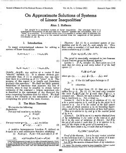On Approximate Solutions of Systems of Linear Inequalities