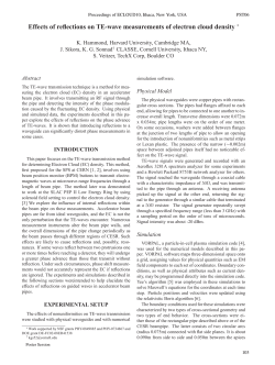 Effects of Reflections on TE-Wave Measurements of Electron Cloud