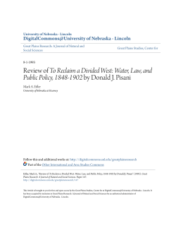 Review of To Reclaim a Divided West: Water, Law, and Public Policy