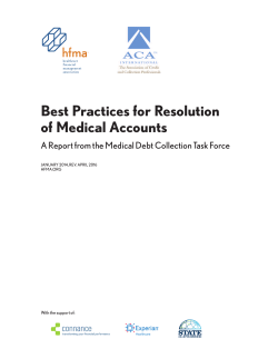 Best Practices for Resolution of Medical Accounts