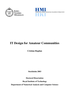 My PhD thesis