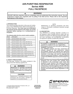 Survivair 4000 S - Honeywell Safety Products