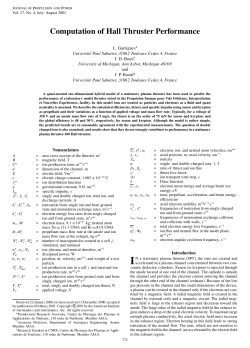 Computation of Hall Thruster Performance