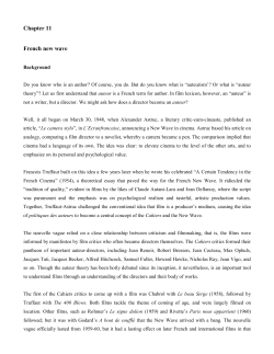 Chapter 11 French new wave