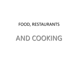 FOOD, RESTAURANTS