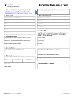 Simplified Requisition Form