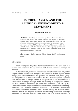 rachel carson and the american environmental