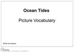 Ocean Tides Picture Vocabulary