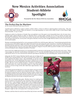 Student-Athlete Spotlight New Mexico Activities Association