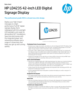 HP LD4235 42-inch LED Digital Signage Display
