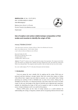 Use of sulphur and carbon stable-isotope composition of fish scales