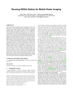 Reusing 60GHz Radios for Mobile Radar Imaging