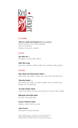 TO SHARE SOUPS SALADS