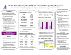 The Classification Accuracy of the MacArthur