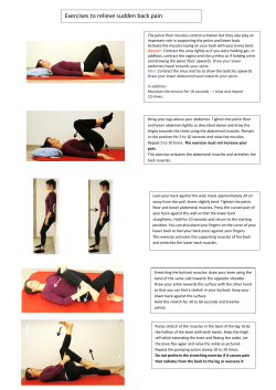 Exercises to relieve sudden back pain