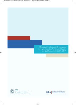 HEA-QQI Memorandum of Understanding
