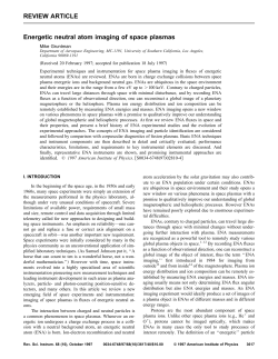 Energetic neutral atom imaging of space plasmas