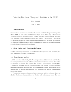 Detecting Fractional Charge and Statistics in the