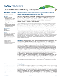 The tropical rain belts with an annual cycle and a continent model