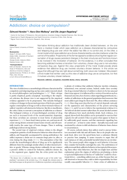 Addiction: choice or compulsion?