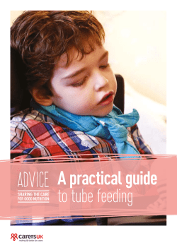 A practical guide to tube feeding ADVICE