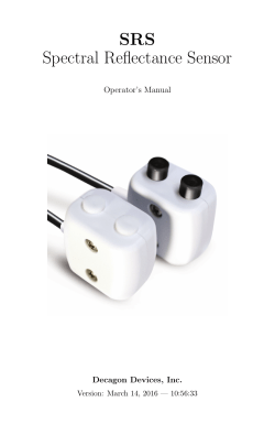 SRS Spectral Reflectance Sensor