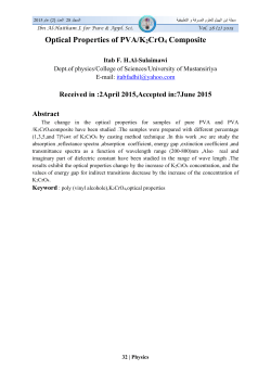 Optical Properties of PVA/K2CrO4 Composite