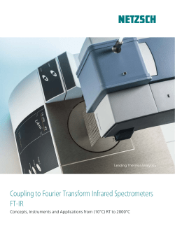 Coupling to Fourier Transform Infrared Spectrometers FT-IR