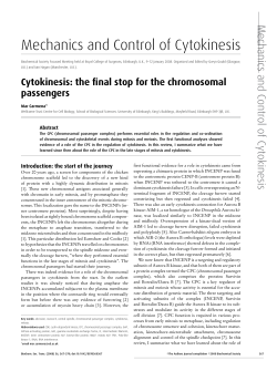 Mechanics and Control of Cytokinesis