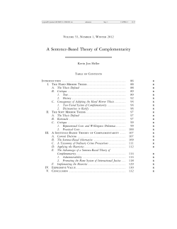 A Sentence-Based Theory of Complementarity