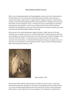 Alfred William (Willie) Thomas - Liverpool John Moores University