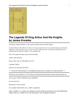 The Legends of King Arthur and His Knights