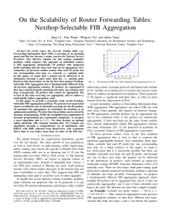 Nexthop-Selectable FIB Aggregation