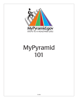 MyPyramid 101 - University of Missouri Extension