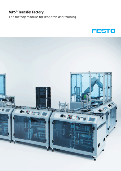 MPS&reg; Transfer Factory The factory module for research and