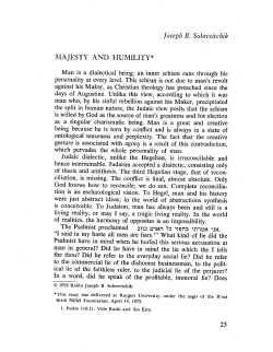 Majesty and Humility