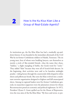 2 How Is the Ku Klux Klan Like a Group of Real-Estate